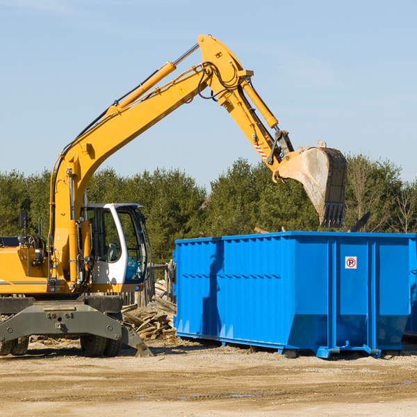 what size residential dumpster rentals are available in Cedarcreek Missouri